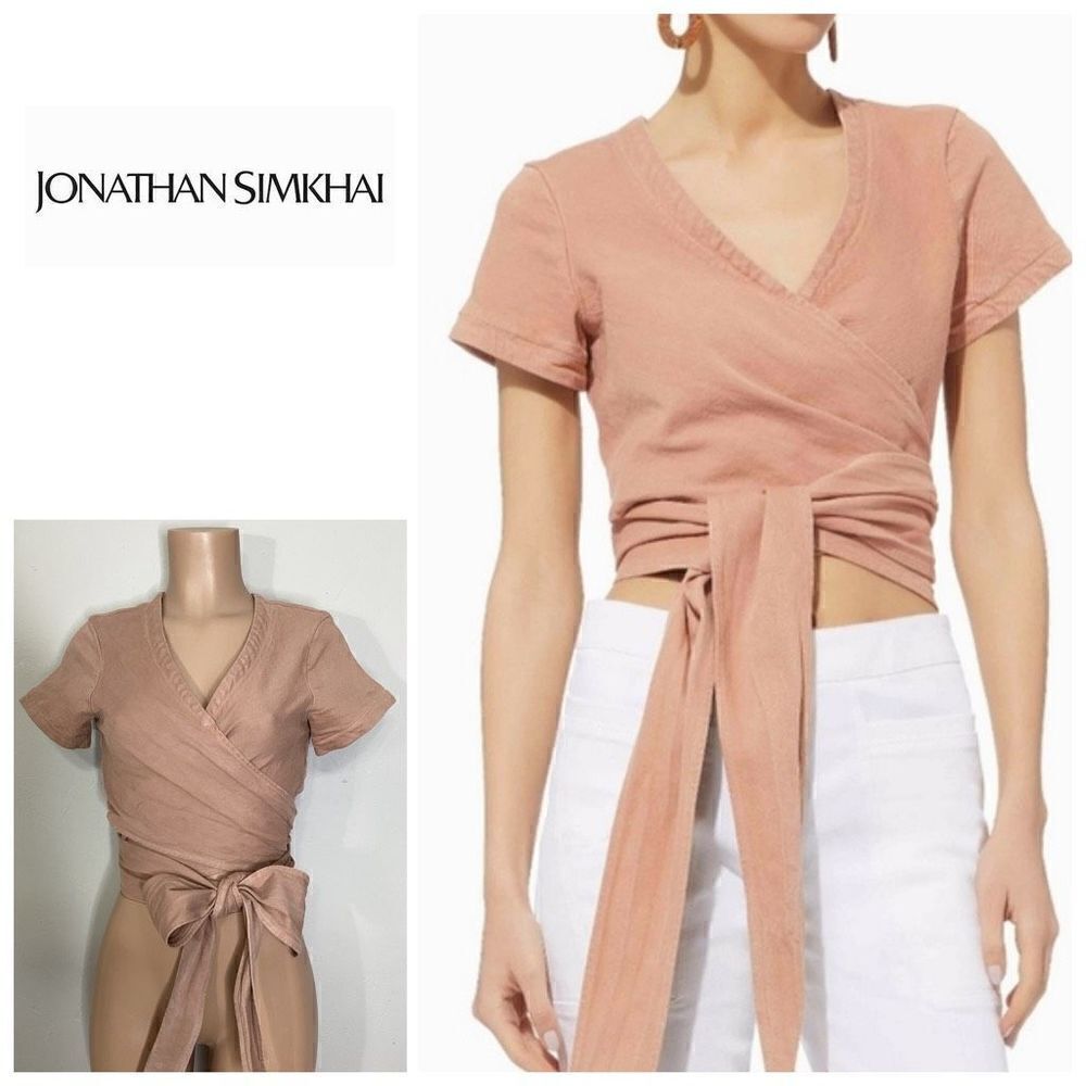 New. Johnathan Simkhai nude crop top. Small. Retails $328